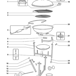 Weber 65174 Lid 22” o/t gold black ‘15 (kopie)
