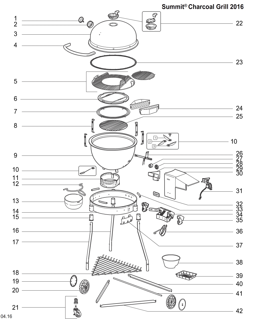 Weber 65818 Ash catcher ring w/ Smoke Indicator