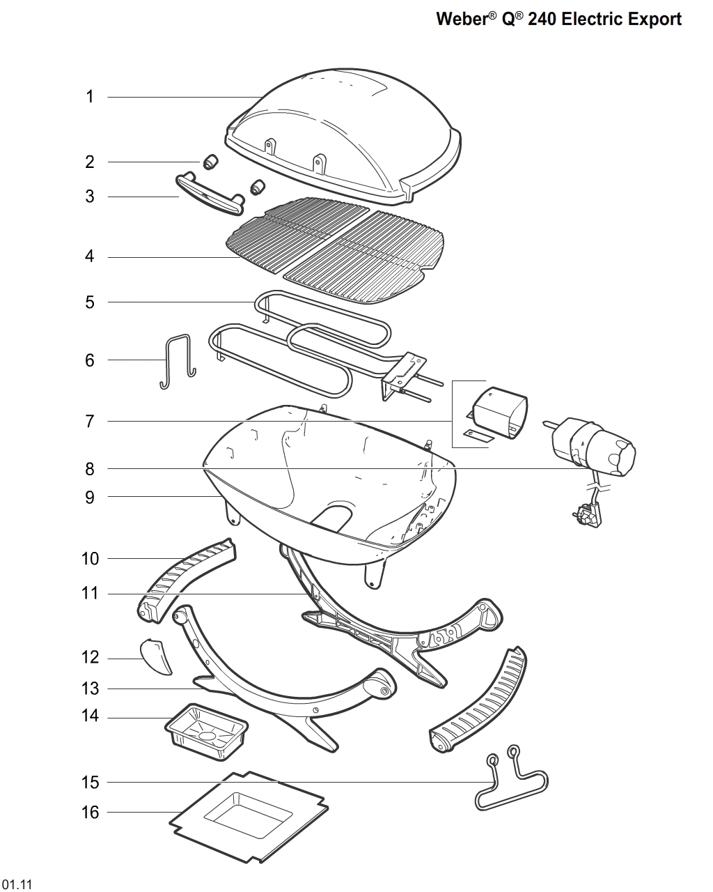 Weber 66634 Catch pan Q200/Q2000 export - Afbeelding 2