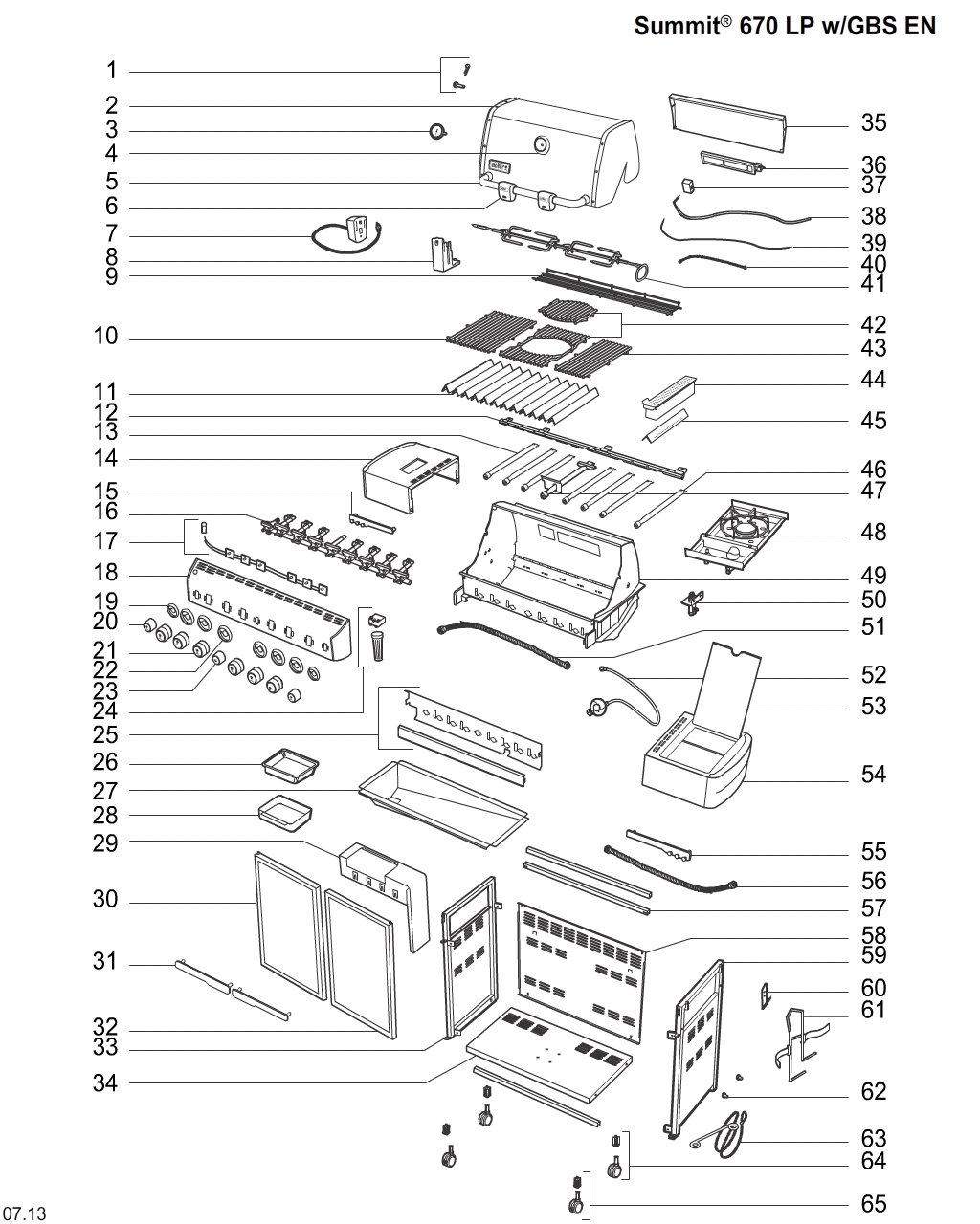 Weber 81644 Tank hanger assembly w/bracket