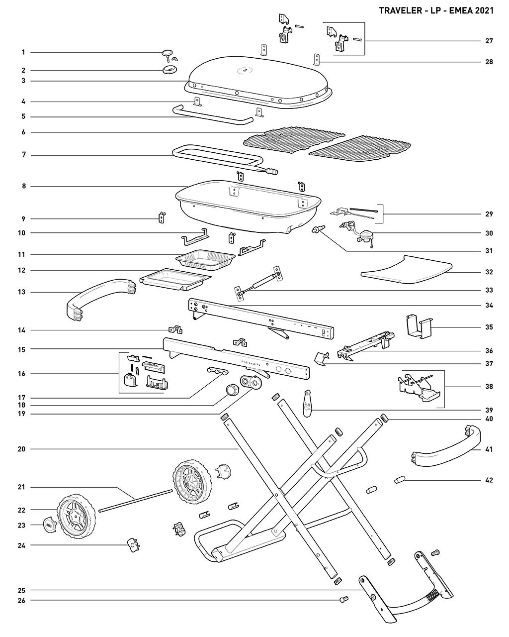 Weber 64114 Hook Cart Latch Traveler '23